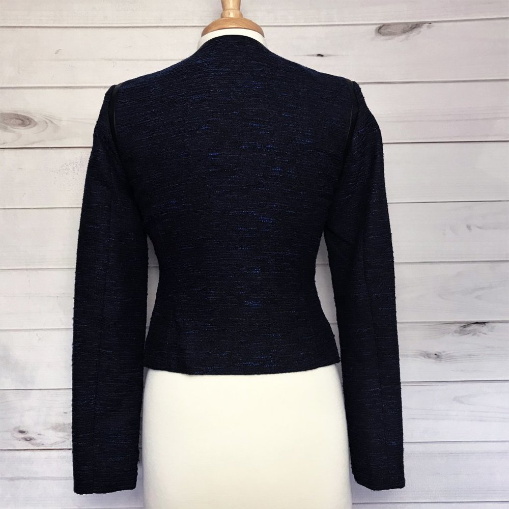 Mossimo Zip Front Jacket with Faux Leather Detail - Picture 3 of 4